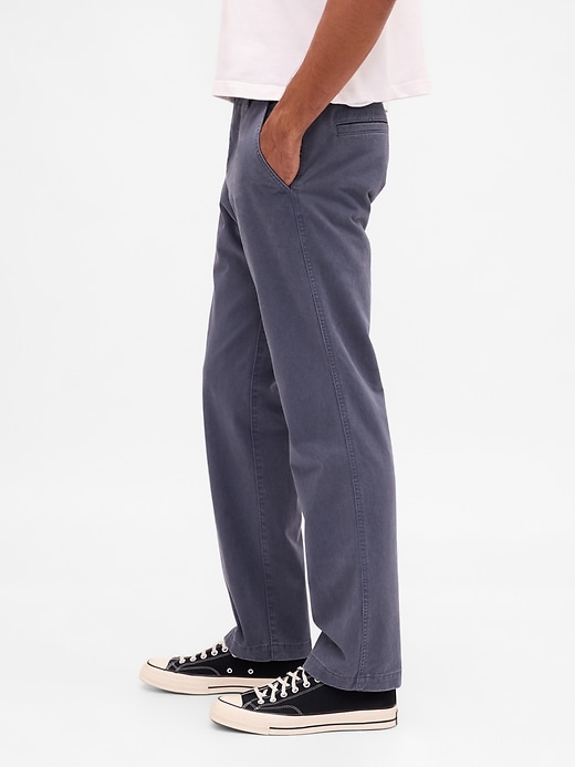 Image number 3 showing, Heavyweight Twill Relaxed Straight Khakis