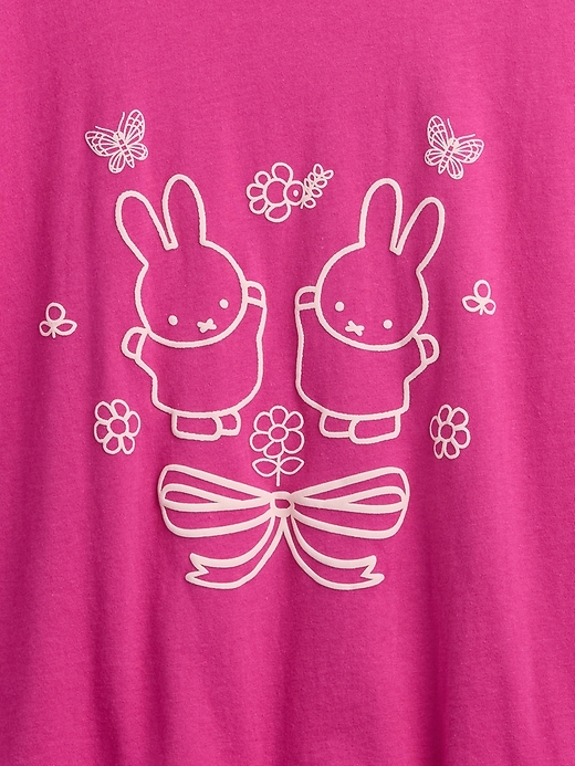 Image number 3 showing, Kids Miffy Oversized Graphic T-Shirt