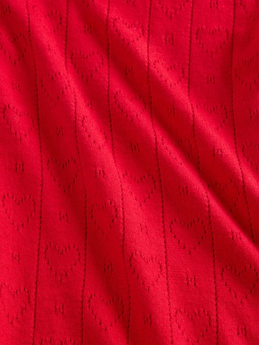 Image number 5 showing, Lightweight CashSoft Pointelle Heart PJ Pants