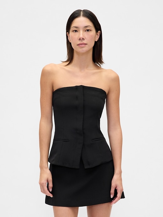 Image number 1 showing, Strapless BiStretch Corset Top