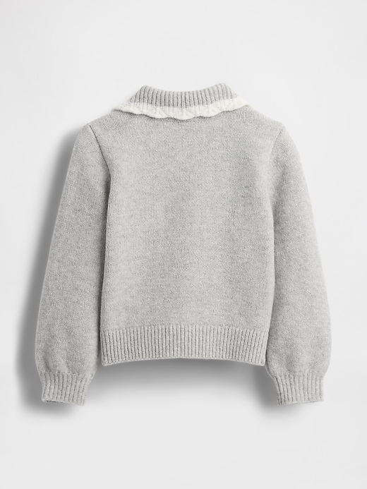 Image number 3 showing, Baby & Toddler CashSoft Collared Sweater