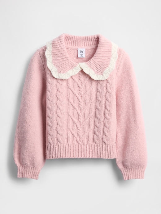 Image number 2 showing, Baby & Toddler CashSoft Collared Sweater