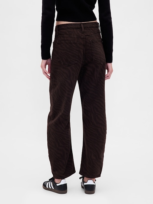 Image number 4 showing, High Rise Barrel Jeans