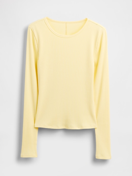 Image number 5 showing, Modern Compact Rib Crop T-Shirt