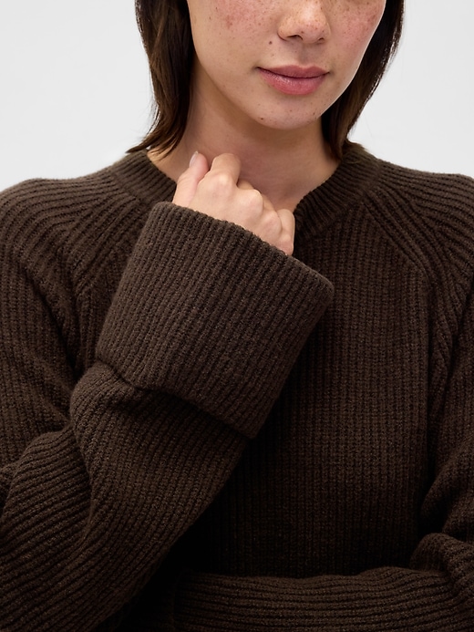 Image number 4 showing, CashSoft Shaker-Stitch Boyfriend Sweater