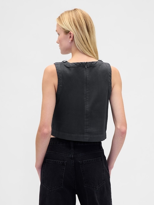 Image number 3 showing, Jewel-Neck Shell Tank Top