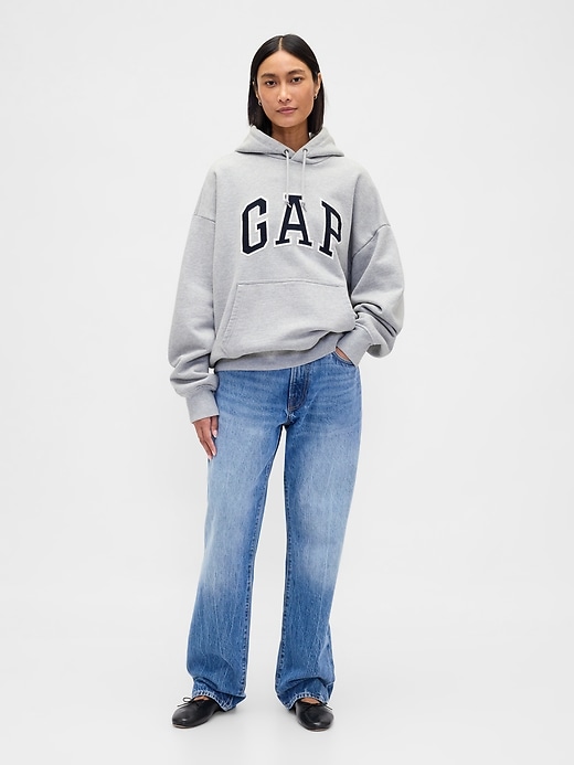 Image number 6 showing, Extra Heavyweight French Terry Oversized Logo Hoodie