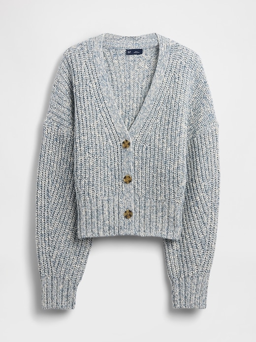 Image number 5 showing, Cotton-Blend Crop Cardigan Sweater