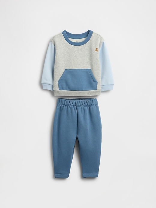 Image number 1 showing, Baby VintageSoft Colorblock Outfit Set