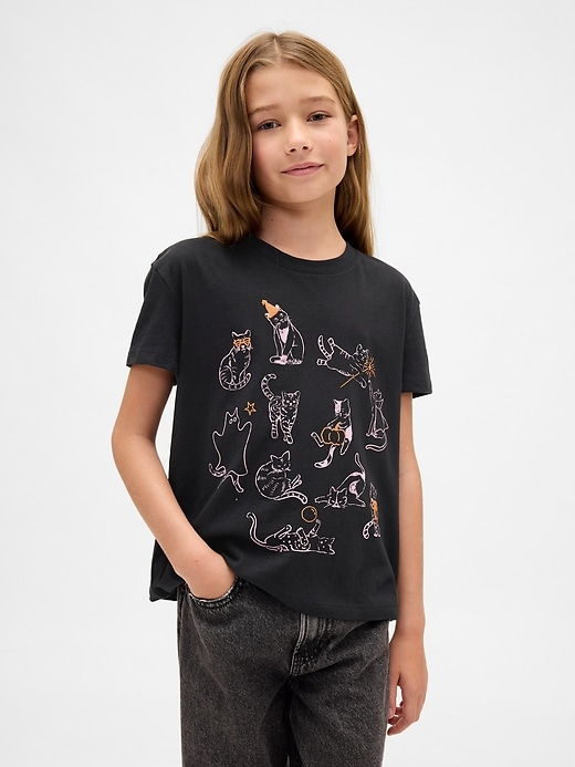 Image number 1 showing, Kids Relaxed Graphic T-Shirt
