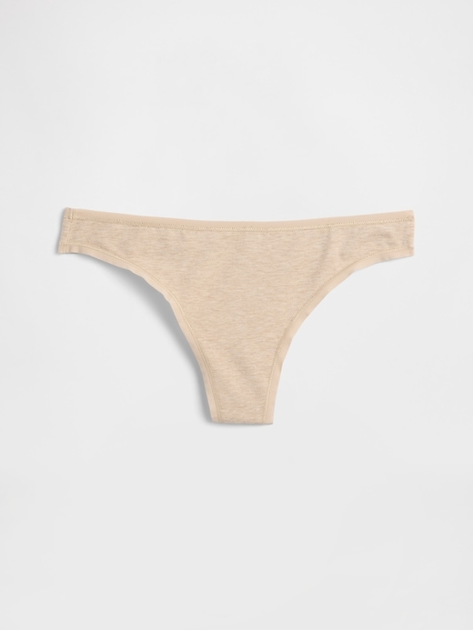 Image number 1 showing, Organic Stretch Cotton Thong