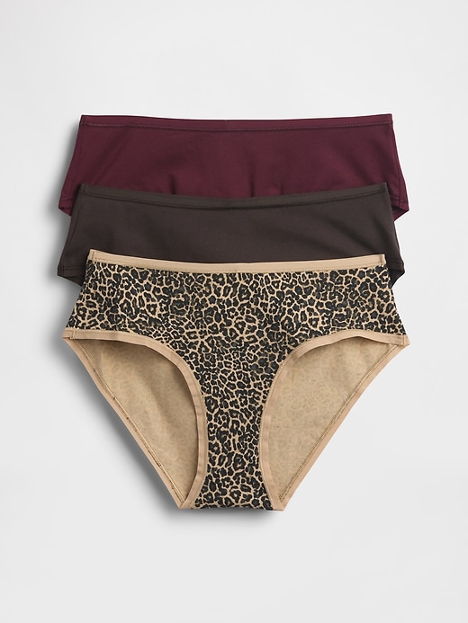 Image number 1 showing, Organic Stretch Cotton Hipster (3-Pack)