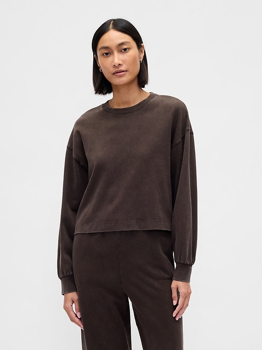 Image number 1 showing, Heavyweight Crop Sweatshirt