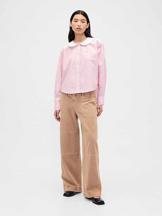 Image number 1 showing, Gap × Sandy Liang Low Rise Utility Pants