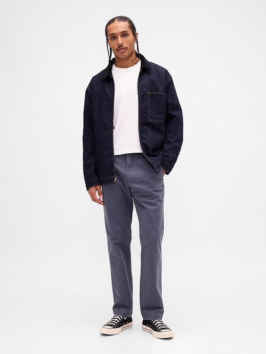 Image number 1 showing, Heavyweight Twill Relaxed Straight Khakis