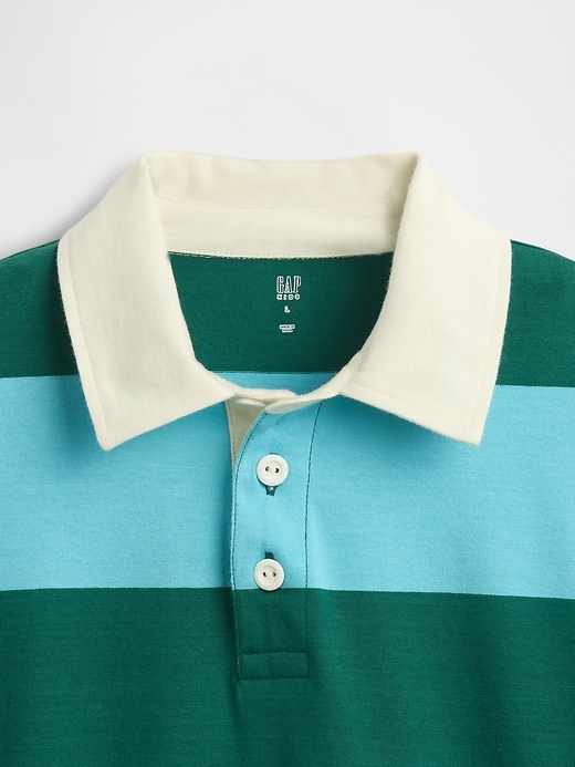 Image number 5 showing, Kids Rugby Stripe Polo Shirt