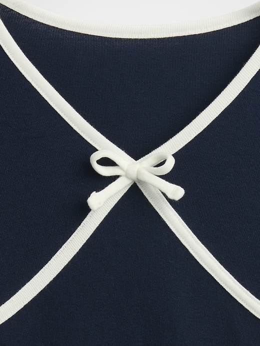 Image number 3 showing, Kids Cross Front Bow T-Shirt