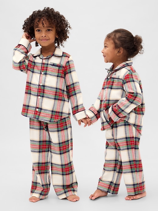 Image number 1 showing, Baby & Toddler Recycled Flannel PJ Set