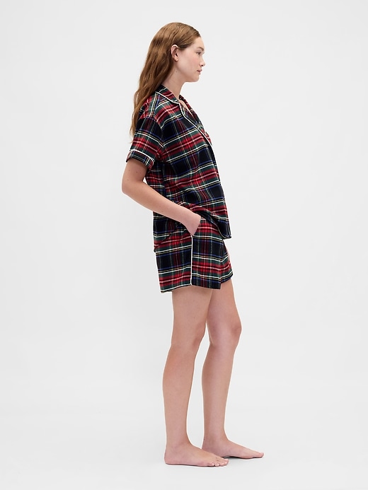 Image number 3 showing, Adult Softest Flannel PJ Short Set