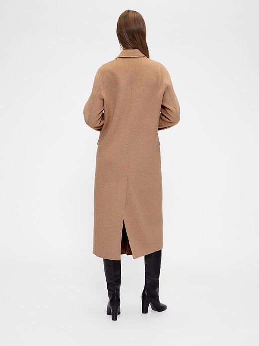 Image number 2 showing, GapStudio Wool-Blend Double-Breasted Coat