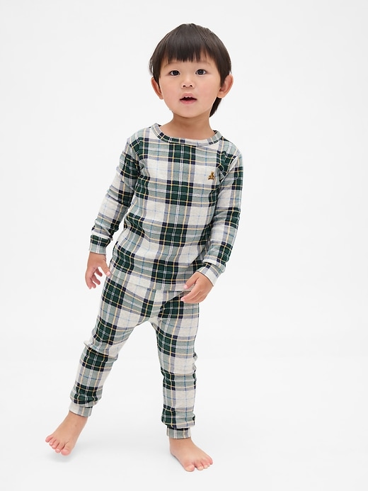 Image number 3 showing, Kids & Baby Organic Brushed Cotton Holiday PJ Set