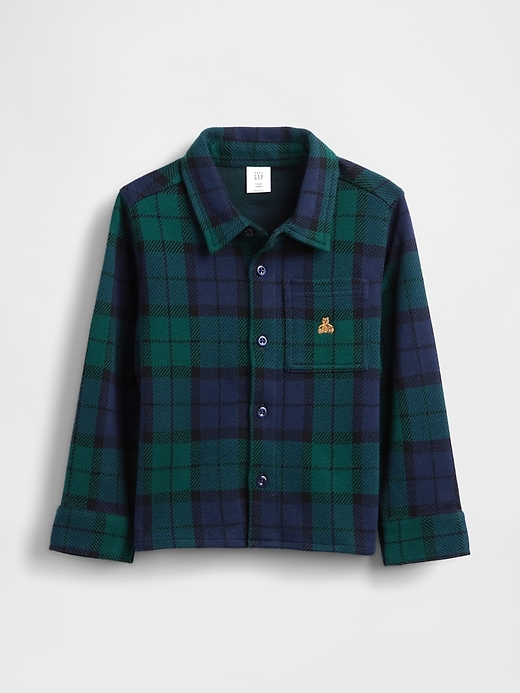 Image number 2 showing, Baby & Toddler Knit Jersey Plaid Shirt