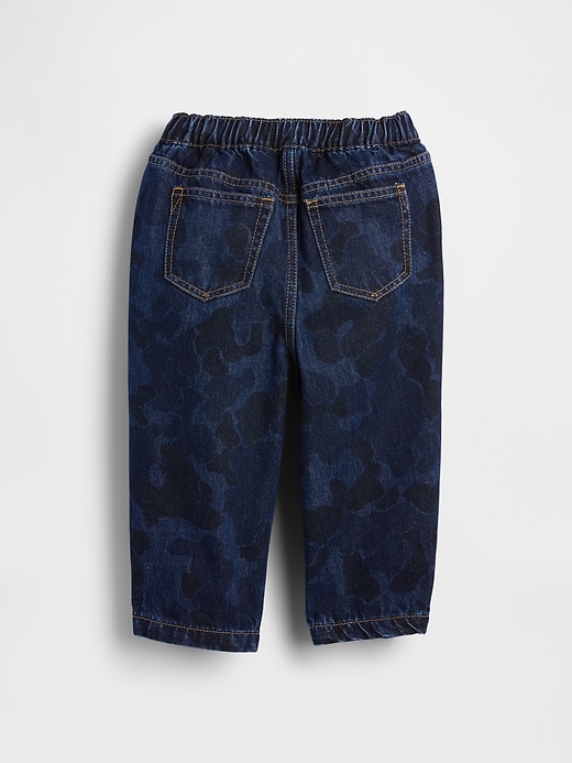 Image number 3 showing, Baby & Toddler Pull-On Barrel Jeans