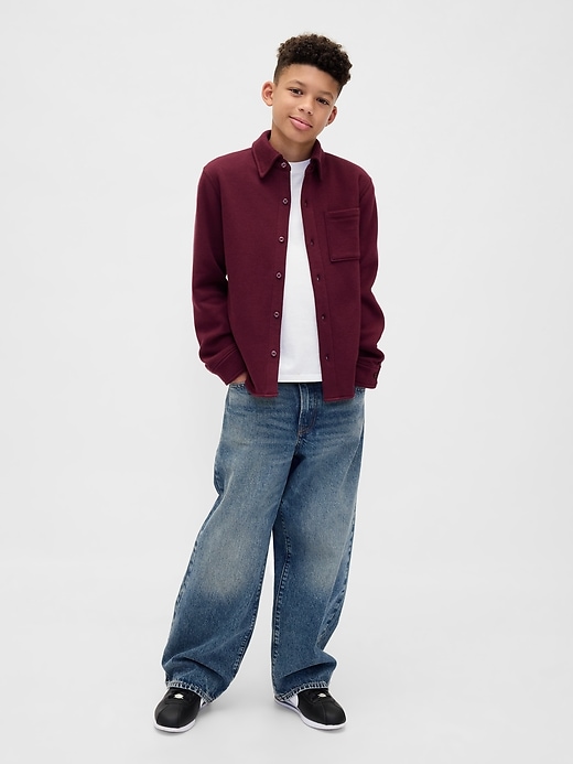 Image number 4 showing, Kids Cozy Button-Front Shirt