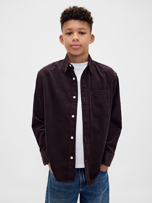 Image number 1 showing, Kids Relaxed Corduroy Shirt