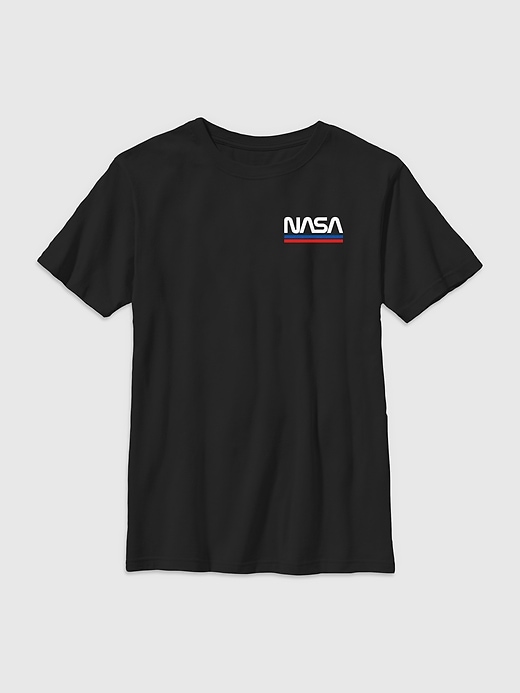 Image number 1 showing, Kids NASA Embroidered Logo Graphic Tee