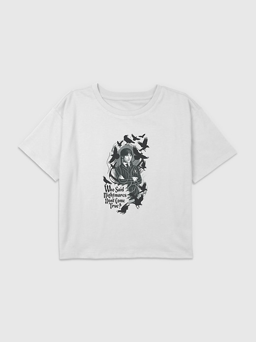 Image number 1 showing, Kids Wednesday Nightmares Graphic T-Shirt