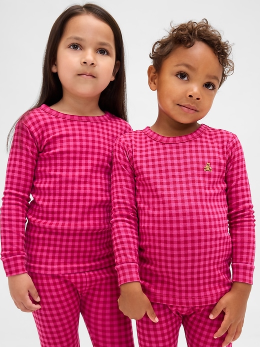 Image number 1 showing, Baby & Toddler Organic Brushed Cotton PJ Set