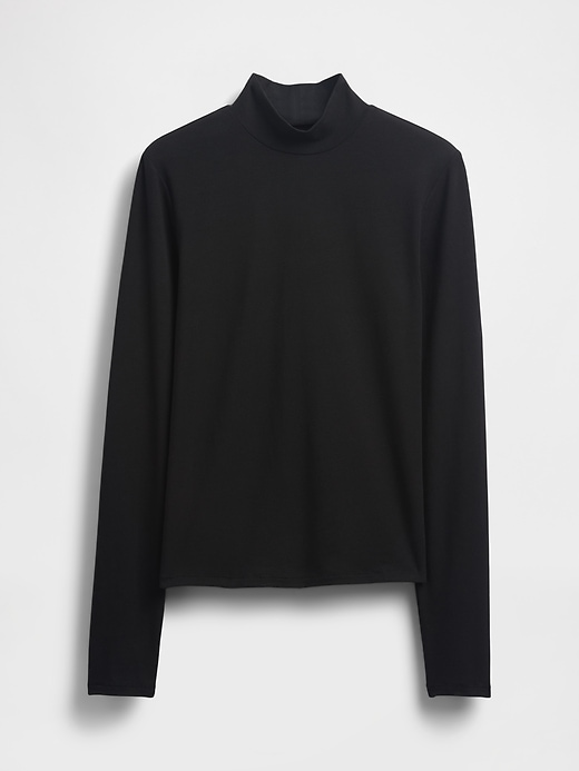 Image number 1 showing, CloseKnit Jersey Mockneck T-Shirt