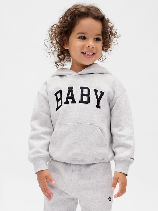 Image number 1 showing, Gap × Sandy Liang Baby & Toddler VintageSoft Logo Hoodie