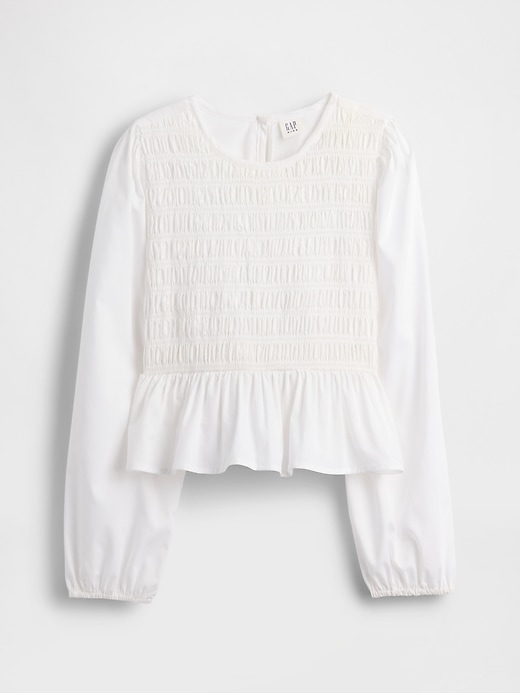 Image number 2 showing, Kids Smocked Peplum Top