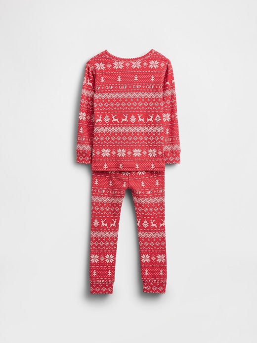 Image number 2 showing, Kids & Baby Organic Brushed Cotton Holiday PJ Set
