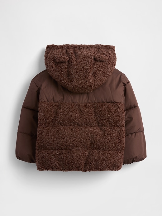Image number 3 showing, Baby & Toddler Recycled Sherpa Bear Puffer Jacket