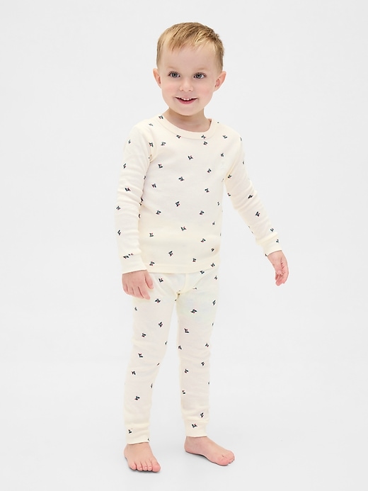Image number 3 showing, Kids & Baby Organic Brushed Cotton Holiday PJ Set