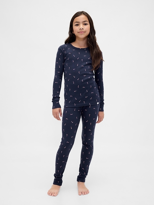 Image number 4 showing, Kids & Baby Organic Brushed Cotton Holiday PJ Set
