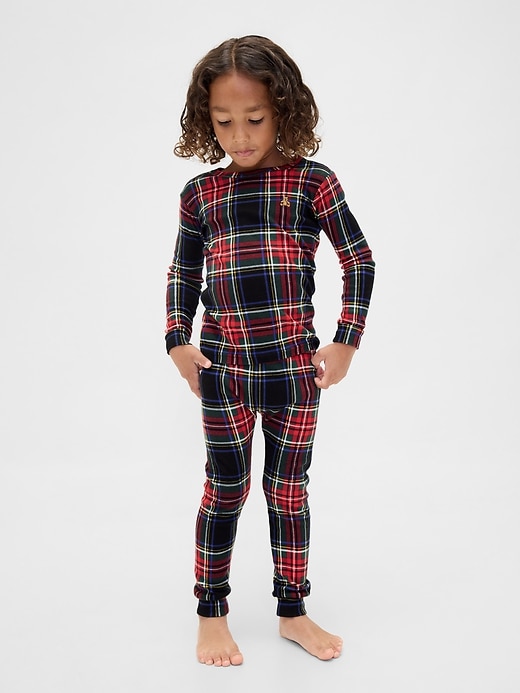 Image number 3 showing, Kids & Baby Organic Brushed Cotton Holiday PJ Set