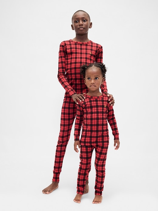Image number 1 showing, Kids & Baby Organic Brushed Cotton Holiday PJ Set