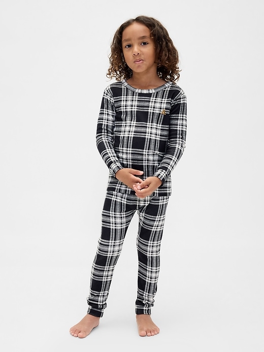 Image number 3 showing, Kids & Baby Organic Brushed Cotton Holiday PJ Set