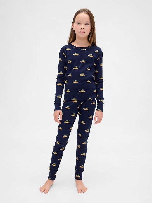 Image number 5 showing, Kids & Baby Organic Brushed Cotton Holiday PJ Set