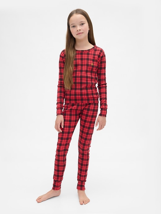 Image number 5 showing, Kids & Baby Organic Brushed Cotton Holiday PJ Set