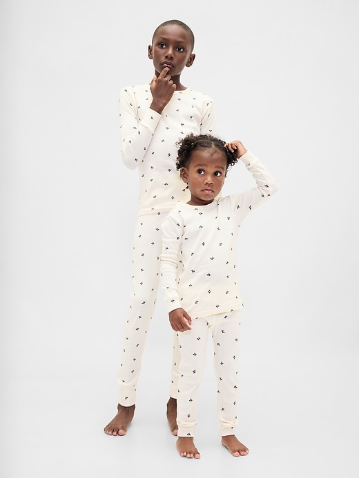 Image number 1 showing, Kids & Baby Organic Brushed Cotton Holiday PJ Set