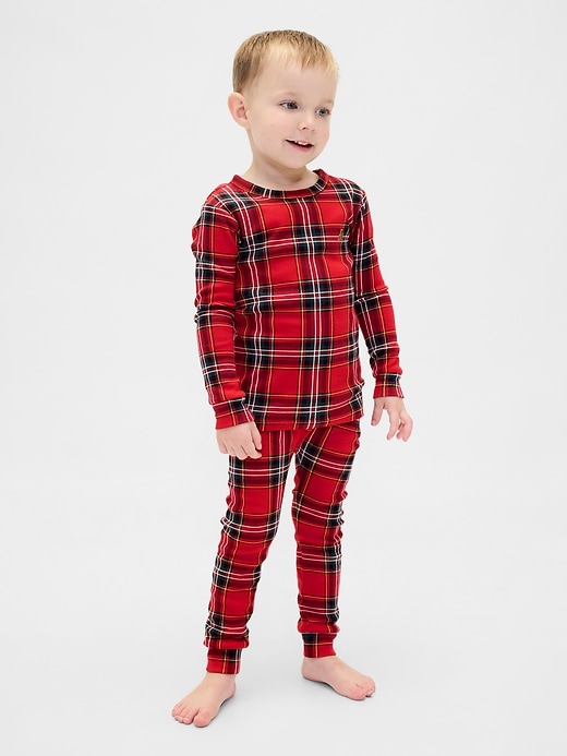 Image number 3 showing, Kids & Baby Organic Brushed Cotton Holiday PJ Set