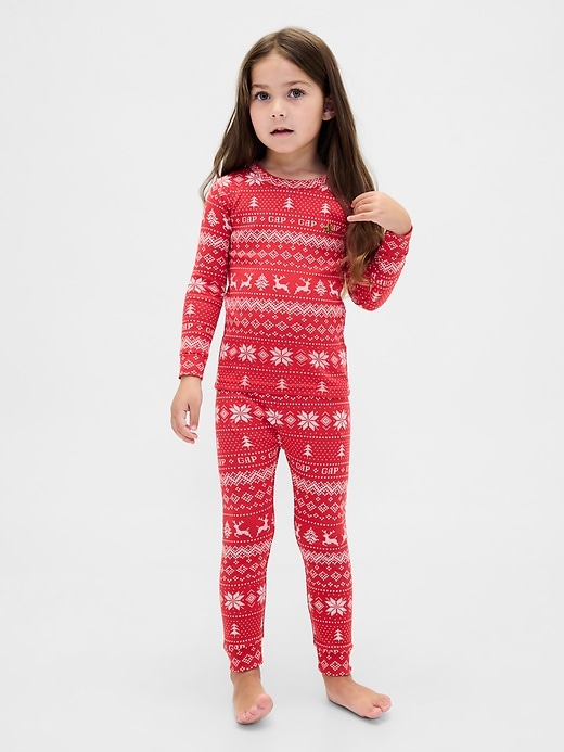 Image number 4 showing, Kids & Baby Organic Brushed Cotton Holiday PJ Set