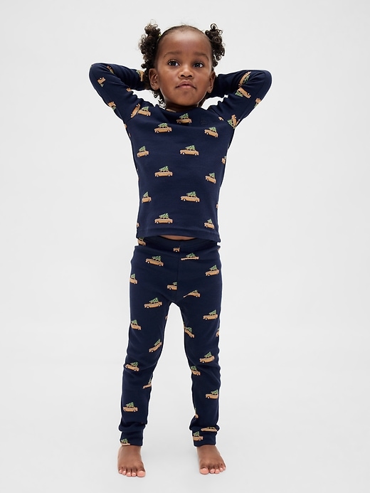 Image number 4 showing, Kids & Baby Organic Brushed Cotton Holiday PJ Set
