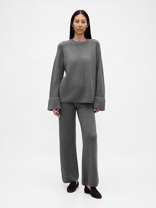 Image number 2 showing, CashSoft Shaker-Stitch Boyfriend Sweater