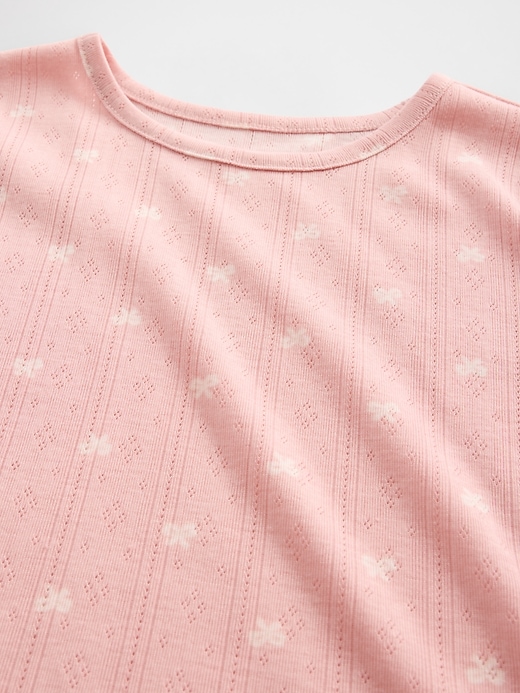 Image number 4 showing, Kids Recycled Pointelle PJ Set